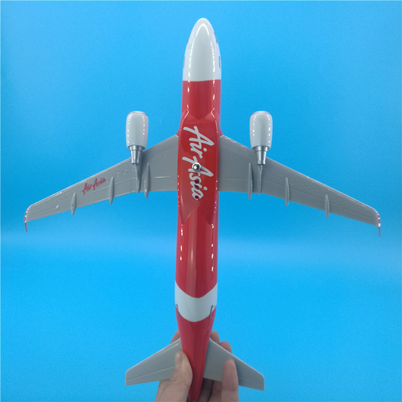 37CM Red classic Malaysia Air airline Aircraft Model 1/200 Scale plane Airbus A320-200 W base alloy resin Plastic airplane Toys