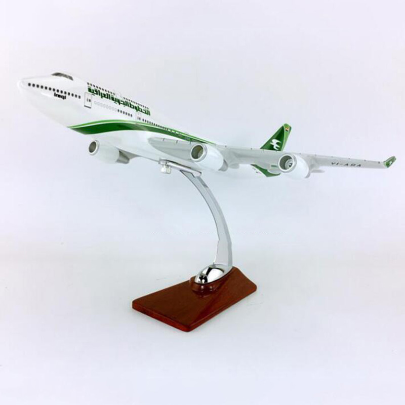 30CM Iraq Airways airlines Aircraft Airbus 1:230 scale Boeing B747-400 model W base diecast plastic alloy airplaen Toy kid plane 30CM Iraq Airways airlines Aircraft Airbus 1:230 scale Boeing B747-400 model W base diecast plastic alloy airplaen Toy kid plane