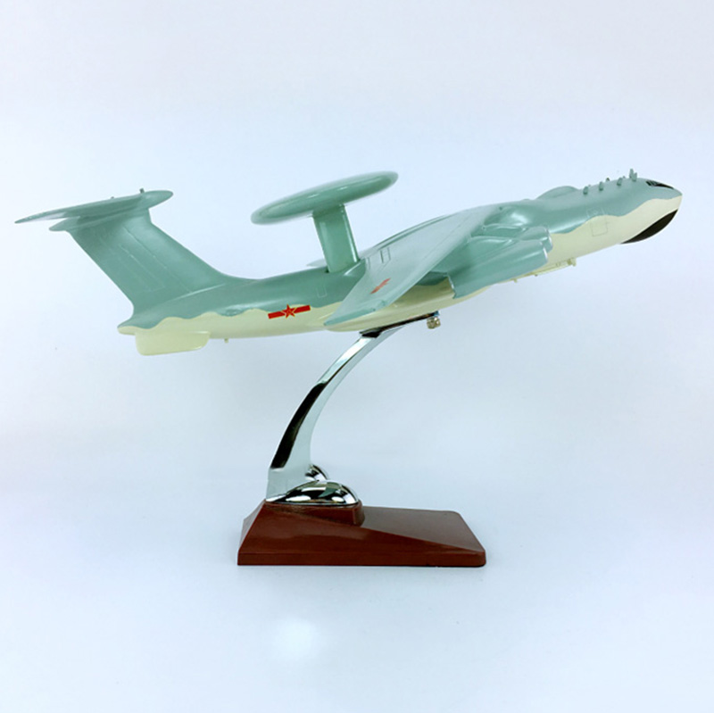 1/128 scale old fashioned Simulation IL-76 Early warning aircraft For Navy Army fighter airplane model diecast plastic children