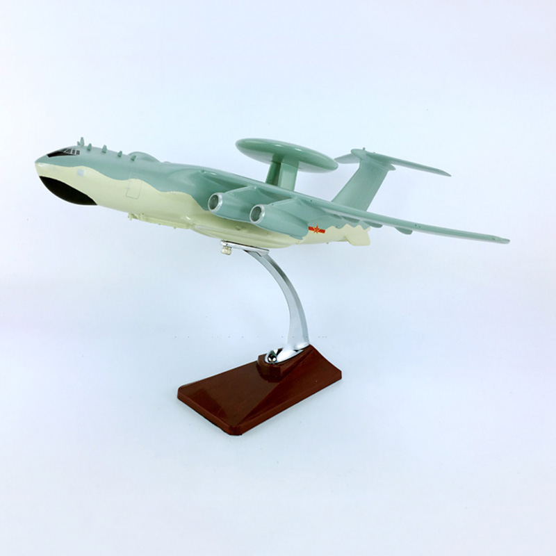 1/128 scale old fashioned Simulation IL-76 Early warning aircraft For Navy Army fighter airplane model diecast plastic children