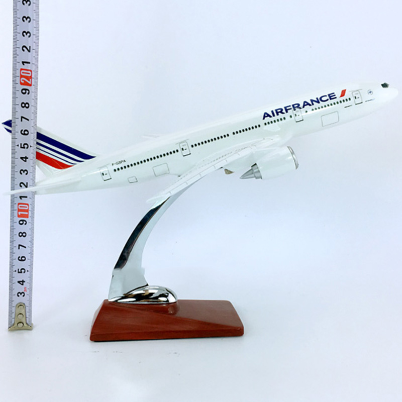 30CM simulation Aircraft 1:200 Boeing B777-200 model Air France airlines airplane W base plastic diecast alloy plane collectible