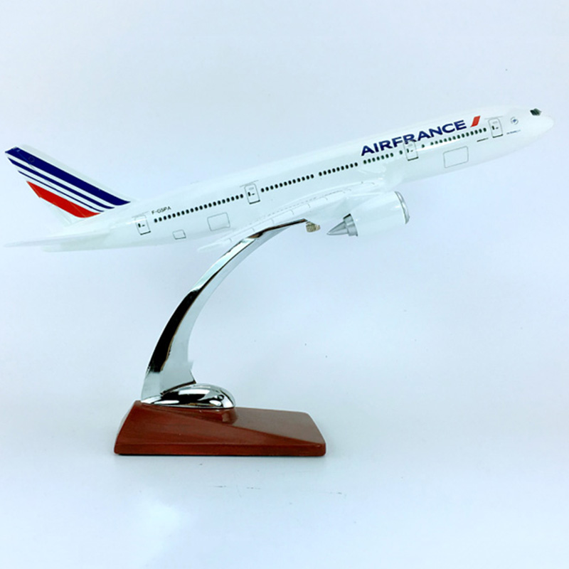 30CM simulation Aircraft 1:200 Boeing B777-200 model Air France airlines airplane W base plastic diecast alloy plane collectible