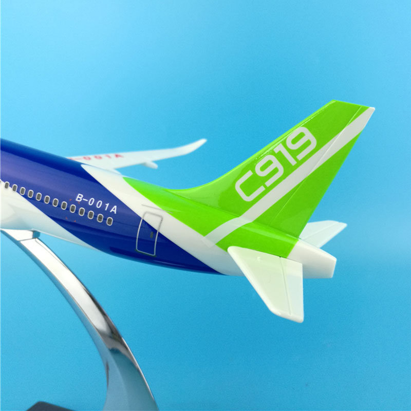32CM Large commercial Airliner Model 1:200 Alloy aircraft COMAC C919 Air airlines W base airbus plastic plane collectible Toys