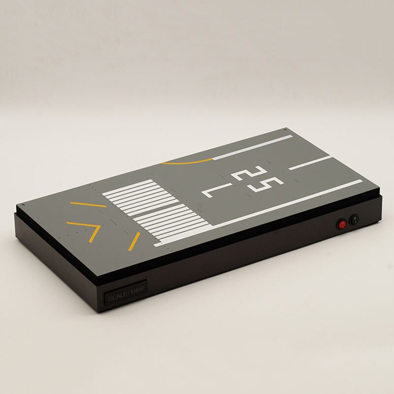 Aviation model 1: 400 scale airplane aircraft airplane model transparent display box with LED light scene collection gift