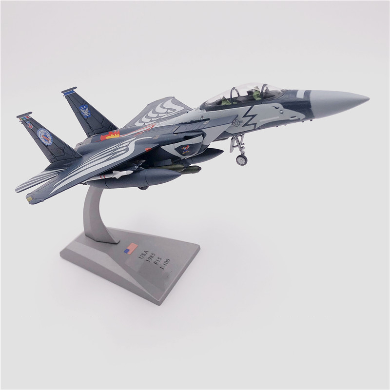 Diecast 1/100 Scale Military Model Toy F-15E Strike Eagle Mudhen ...