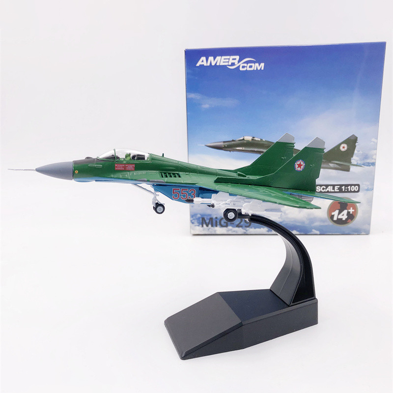 1/100 Scale Soviet Union Air Force Fighter Aircraft Airplane Models Russia MIG29 MIG-29A Federation Toys for Display Souvenir