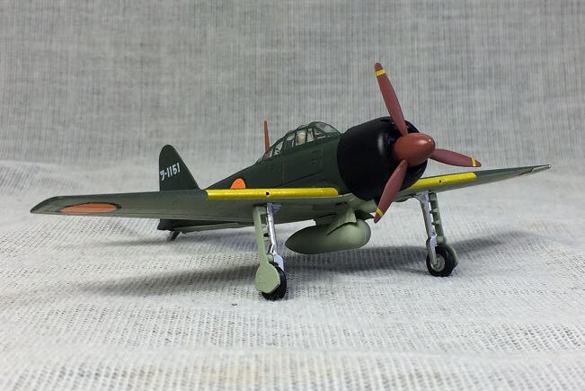 Die-casting 1/72 Zero Fighter Model Alloy Aircraft Display Model Counter Display Model Gift Aviation Collectibles
