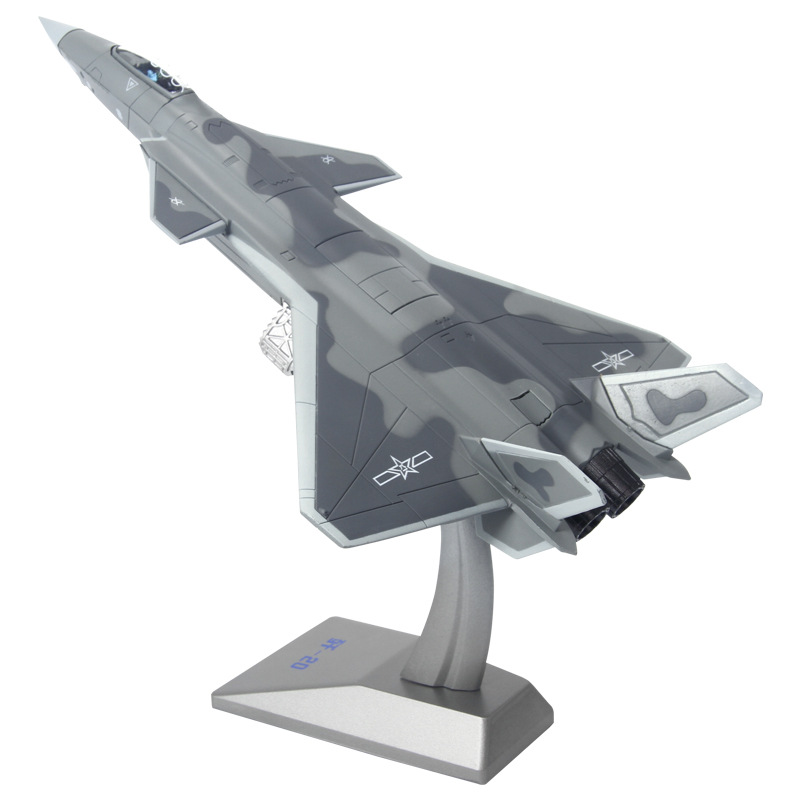 1:72 Scale Simulation Fighter Alloy Plane 20 J20 Static Diecast Aircraft Model Toy Adult Kids Gifts Souvenir Display Show