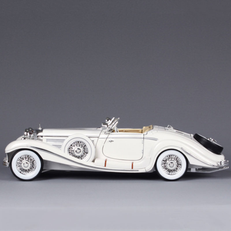 28CM High Quality Imitation Vintage Classic 1/18 Scale Diecast Alloy 500K Car Model Retro For Display Decoration Collection Gift