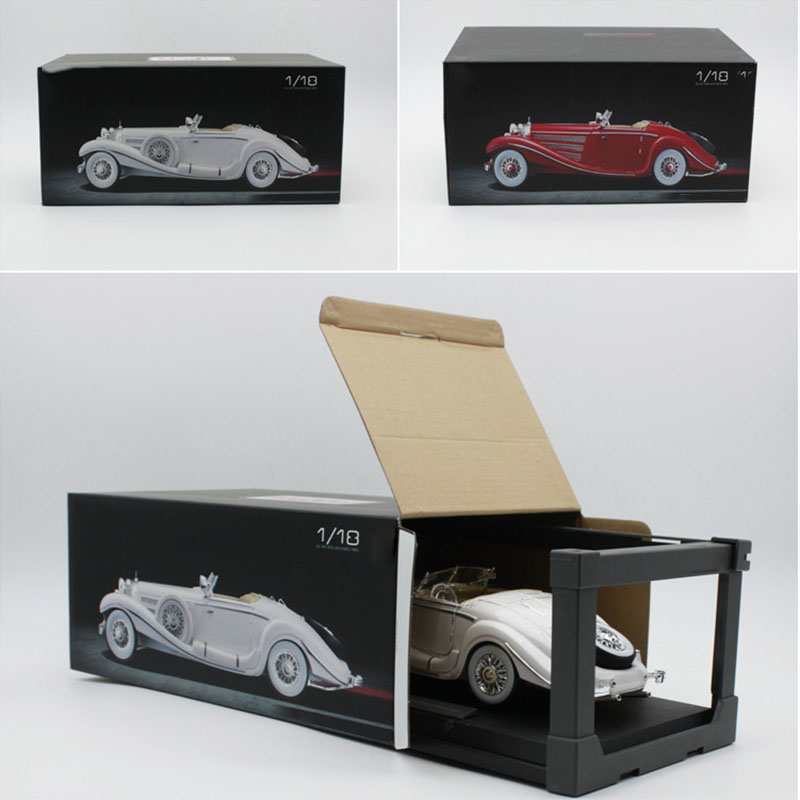 28CM High Quality Imitation Vintage Classic 1/18 Scale Diecast Alloy 500K Car Model Retro For Display Decoration Collection Gift