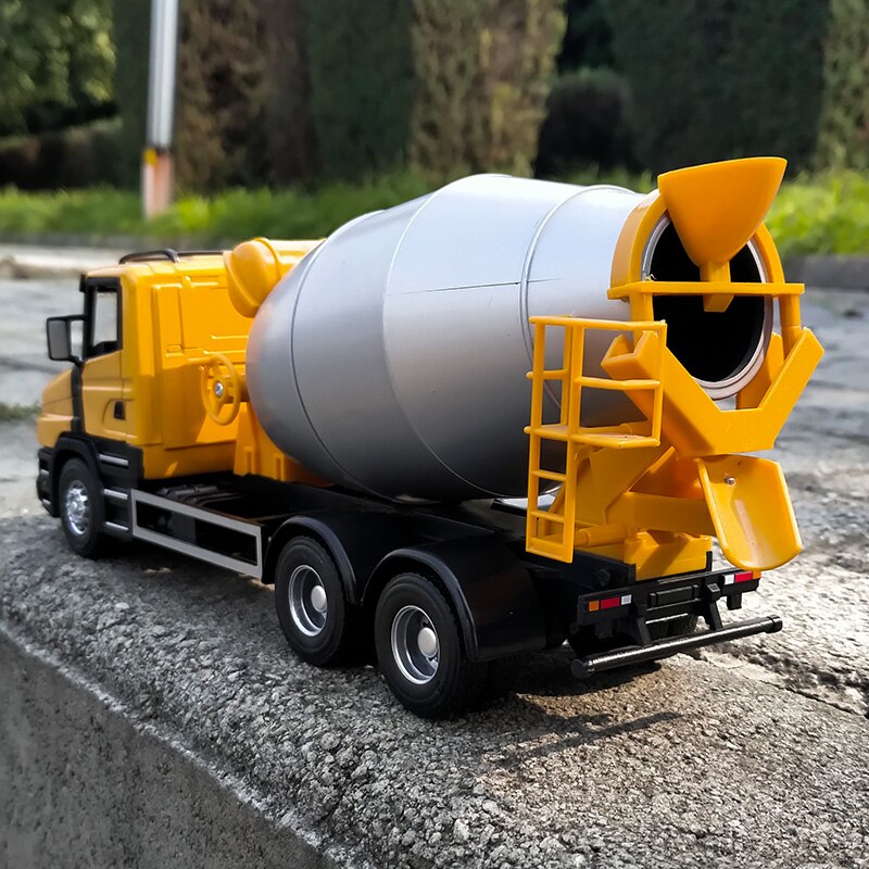 Scania 1/32 Scale Tank Truck Cement Mixer Vehicle Model Alloy Simulation Can Open The Door Truck Car Decorations Gift Display