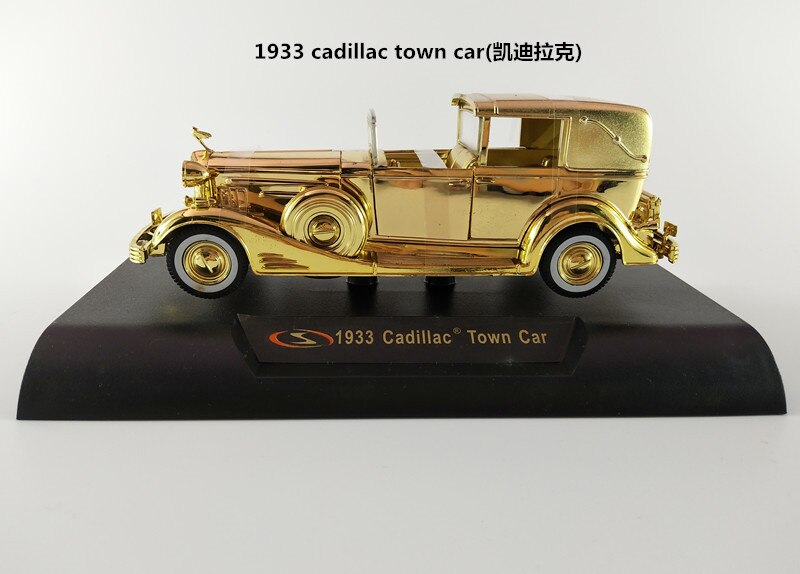 1:32 Scale Classic Antique Car Cadillac Electroplating Alloy Simulation Collection Toy Car Diecast Model For Decoration Fan Gift