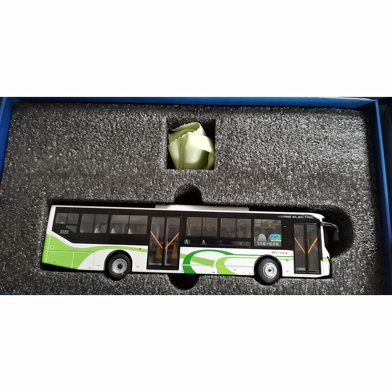 Shanghai Bus Model 1:64 Scale SAIC Shenwo Auto Pure Electric New Energy Bus Boy Birthday Gift Simulation Alloy Die-cast Toy Car Shanghai Bus Model 1:64 Scale SAIC Shenwo Auto Pure Electric New Energy Bus Boy Birthday Gift Simulation Alloy Die-cast Toy Car