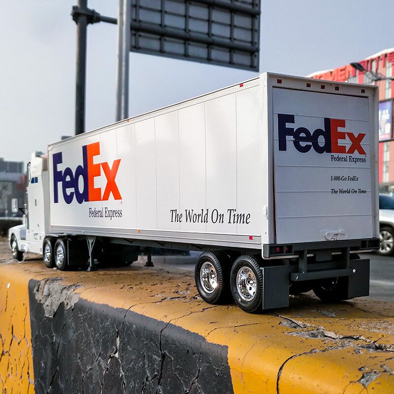 Die-cast Children's Toy Car Model 1/24 Scale T-600b Logistics Transport Truck Container Truck Alloy Simulation Trailer For Gift Die-cast Children's Toy Car Model 1/24 Scale T-600b Logistics Transport Truck Container Truck Alloy Simulation Trailer For Gift