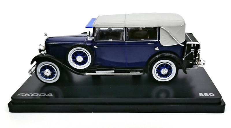 Diecast 1:43 Scale Simulation Skoda 860 Alloy Classic Car Series Model Collection Souvenir Desktop Ornaments