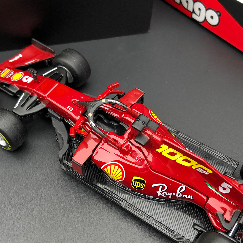 Bburago 1:43 Scale Ferrari SF1000 2020 Alloy Car Model Formula One Grand Prix Metal Die-Cast & Toy Vehicle for Collection Gift