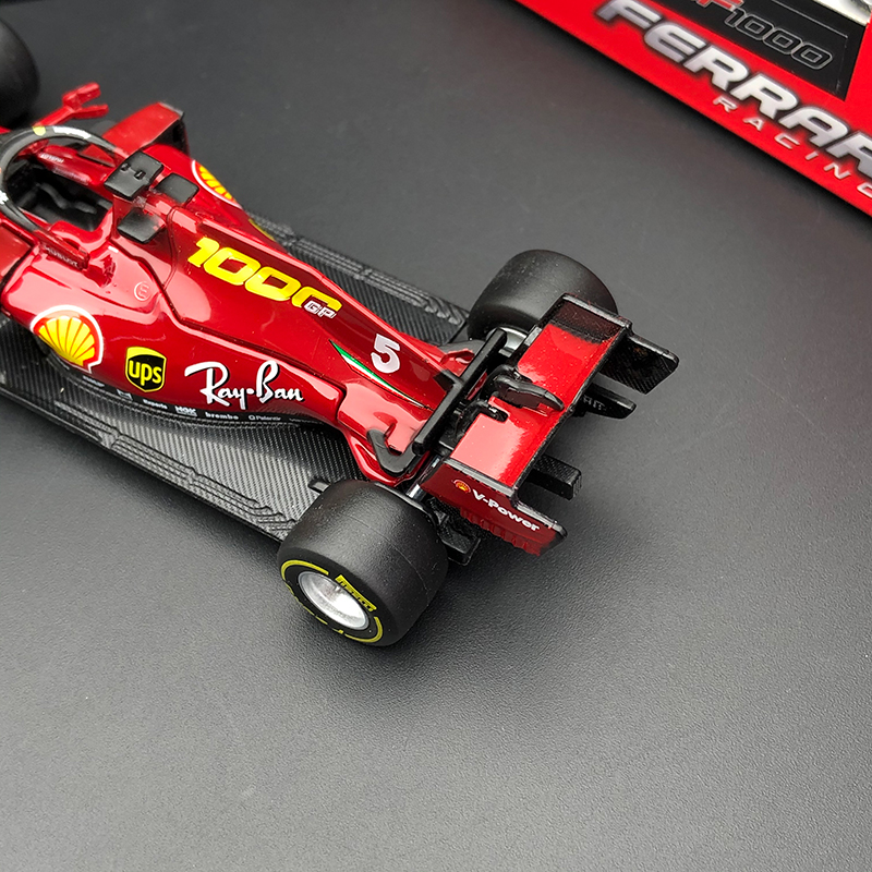 Bburago 1:43 Scale Ferrari SF1000 2020 Alloy Car Model Formula One Grand Prix Metal Die-Cast & Toy Vehicle for Collection Gift