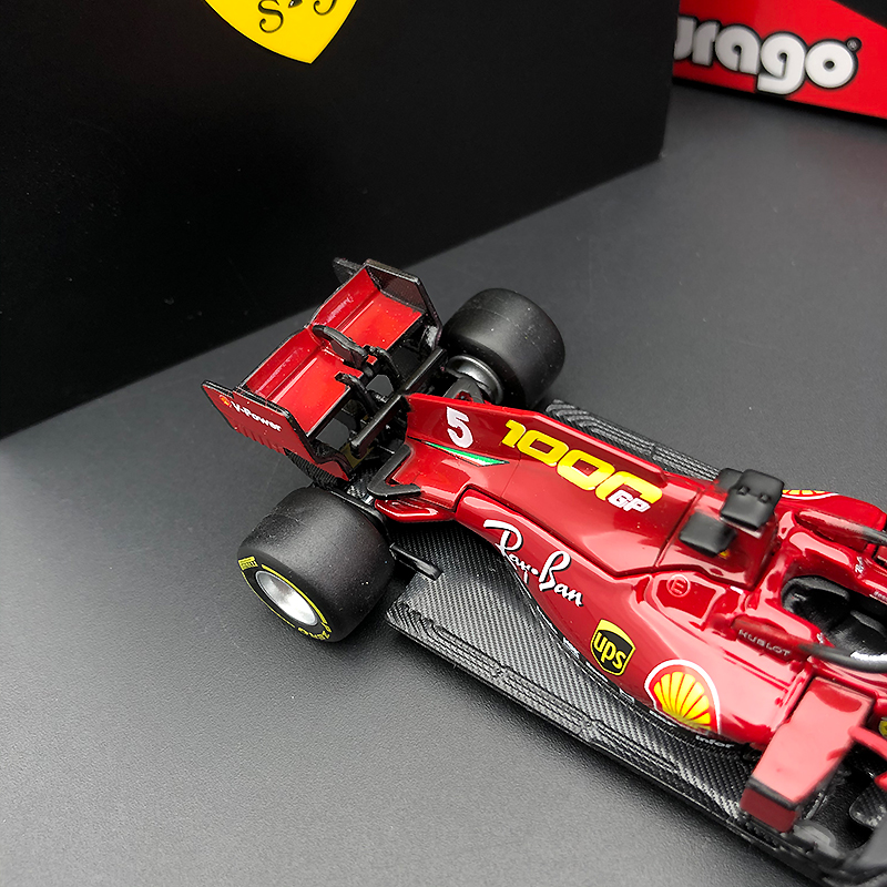 Bburago 1:43 Scale Ferrari SF1000 2020 Alloy Car Model Formula One Grand Prix Metal Die-Cast & Toy Vehicle for Collection Gift