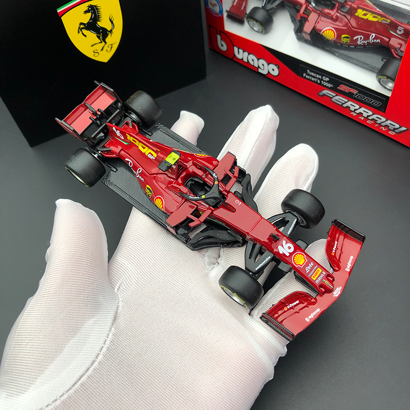 Bburago 1:43 Scale Ferrari SF1000 2020 Alloy Car Model Formula One Grand Prix Metal Die-Cast & Toy Vehicle for Collection Gift