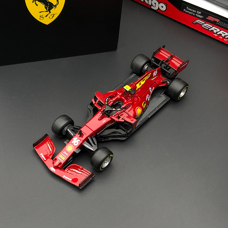 Bburago 1:43 Scale Ferrari SF1000 2020 Alloy Car Model Formula One Grand Prix Metal Die-Cast & Toy Vehicle for Collection Gift