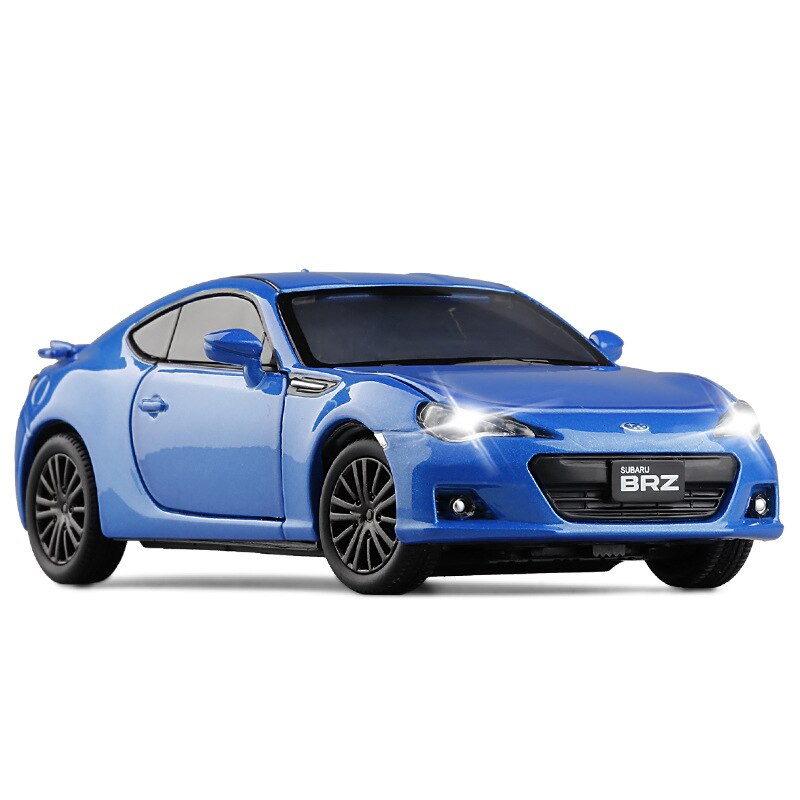 Diecast 1/32 Scale Subaru BRZ Coupe Car Alloy Toy Vehicle Model Steering Wheel Tire Linkage Collection Souvenir Boys Hot Sale
