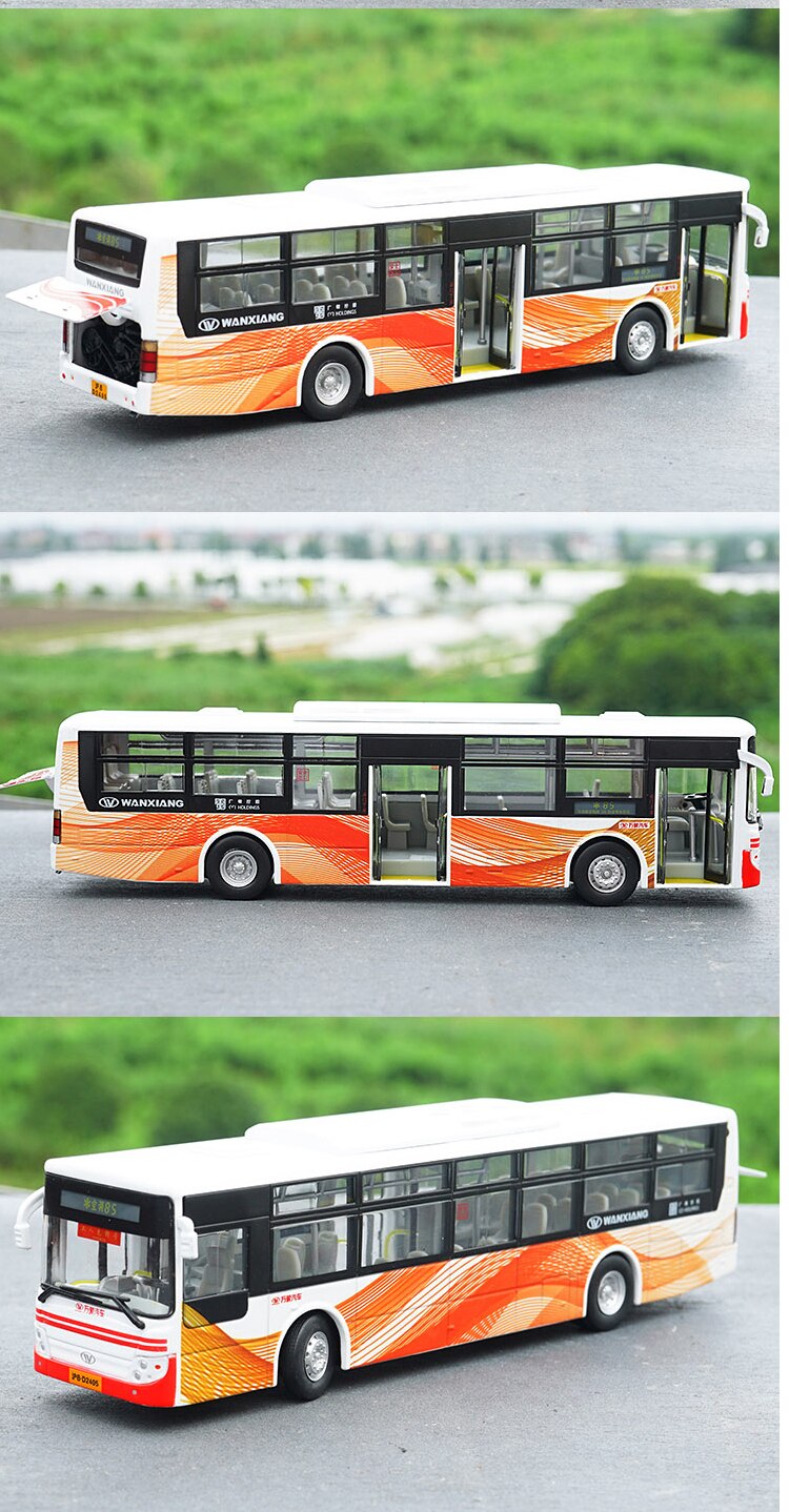 New 1:43 Scale Diecast Alloy New Energy Pure Electric Bus Shanghai Bus Model Collection Souvenir Fan Gift Vehicle Model Toy