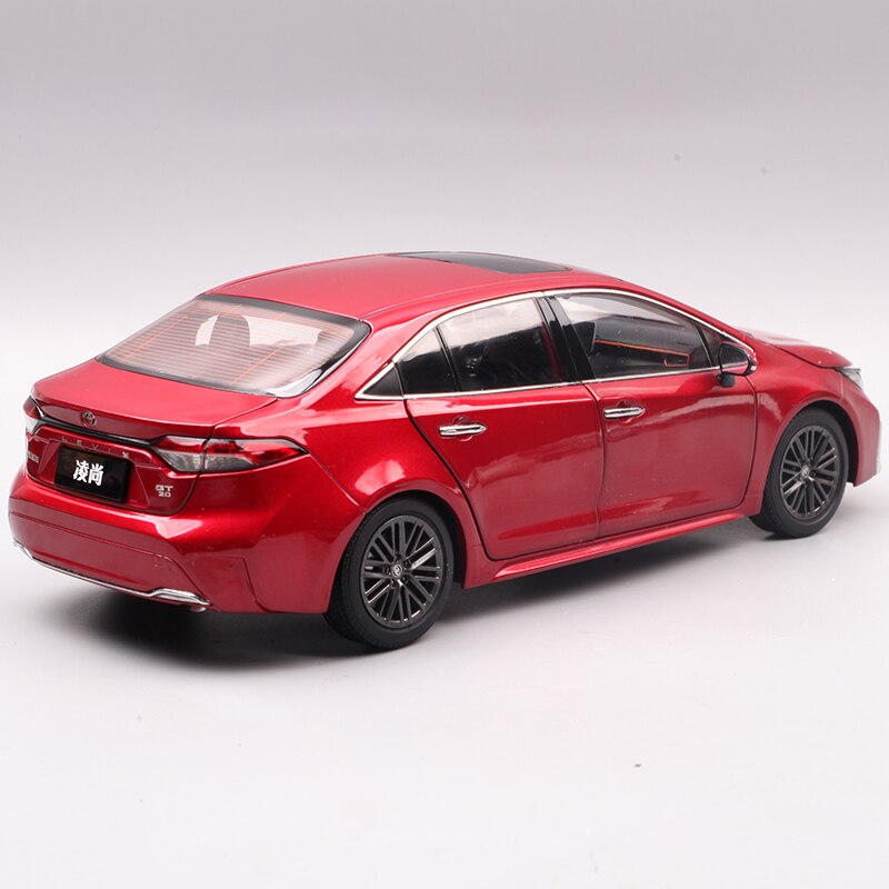 Gac Toyota Lingshang Alloy Car Model Toys 2021 New 1:18 Scale Metal Simulation Car Collection Souvenirs Adults & Children Gifts