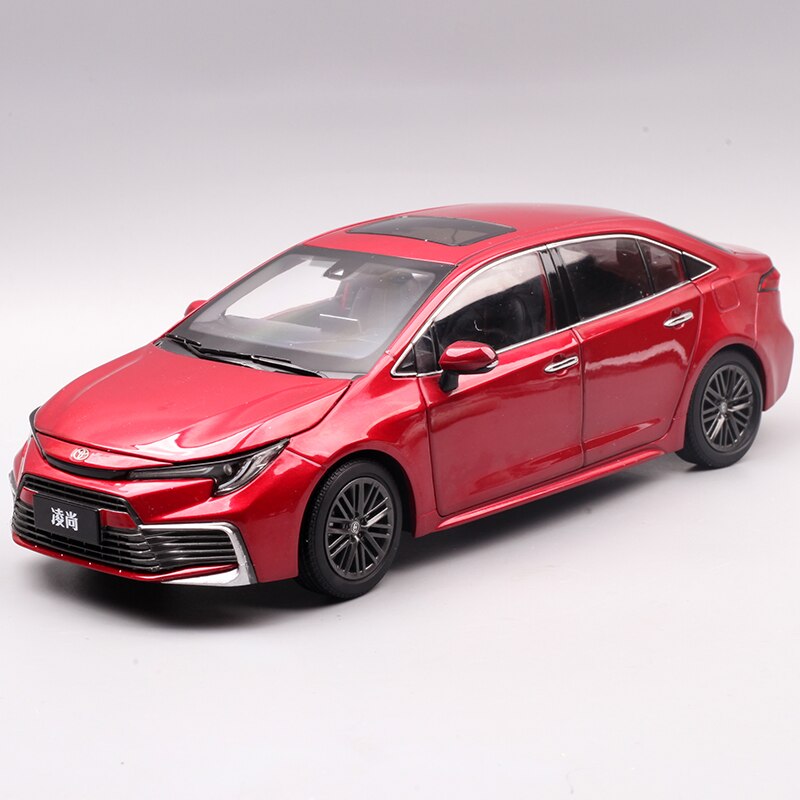Gac Toyota Lingshang Alloy Car Model Toys 2021 New 1:18 Scale Metal Simulation Car Collection Souvenirs Adults & Children Gifts