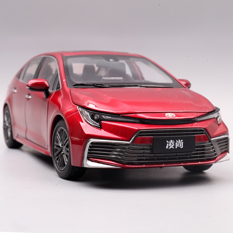 Gac Toyota Lingshang Alloy Car Model Toys 2021 New 1:18 Scale Metal Simulation Car Collection Souvenirs Adults & Children Gifts