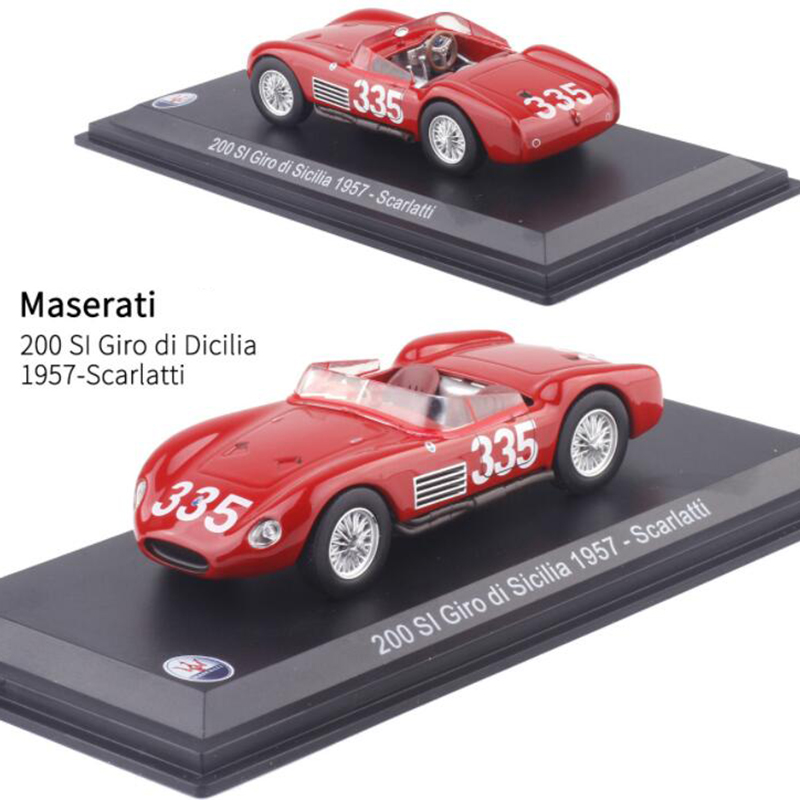 1:43 Scale Diecast Alloy Classic Maseratis Racing Rally Car Model Metal Vehicles Toys f Adult Collection Show Display Kids Gift