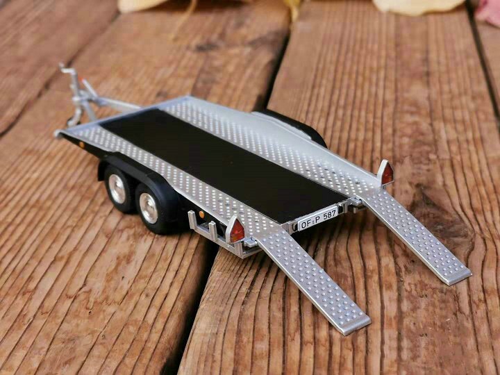 1:43 Alloy diecast Trailer Trailing plate model Used for car models Accessories Scene car frame DIY Miniature vine Scenario Show 1:43 Alloy diecast Trailer Trailing plate model Used for car models Accessories Scene car frame DIY Miniature vine Scenario Show