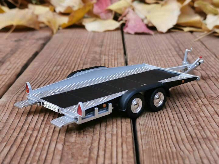 1:43 Alloy diecast Trailer Trailing plate model Used for car models Accessories Scene car frame DIY Miniature vine Scenario Show 1:43 Alloy diecast Trailer Trailing plate model Used for car models Accessories Scene car frame DIY Miniature vine Scenario Show