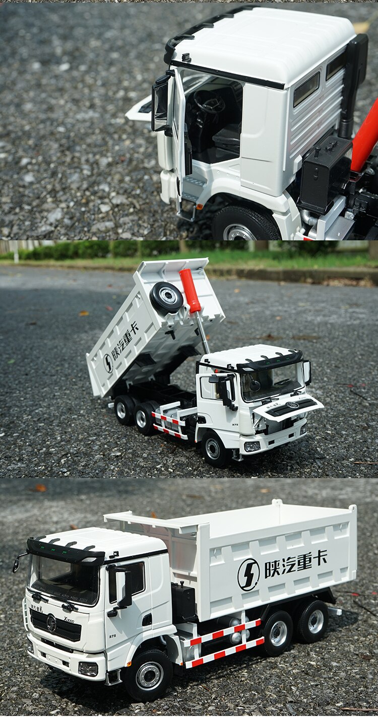 1:24 Scale Shaanxi Automobile Delong X3000 Dump Truck F3000 Dump Truck Simulation Alloy Engineering Vehicle Die-cast Truck Model
