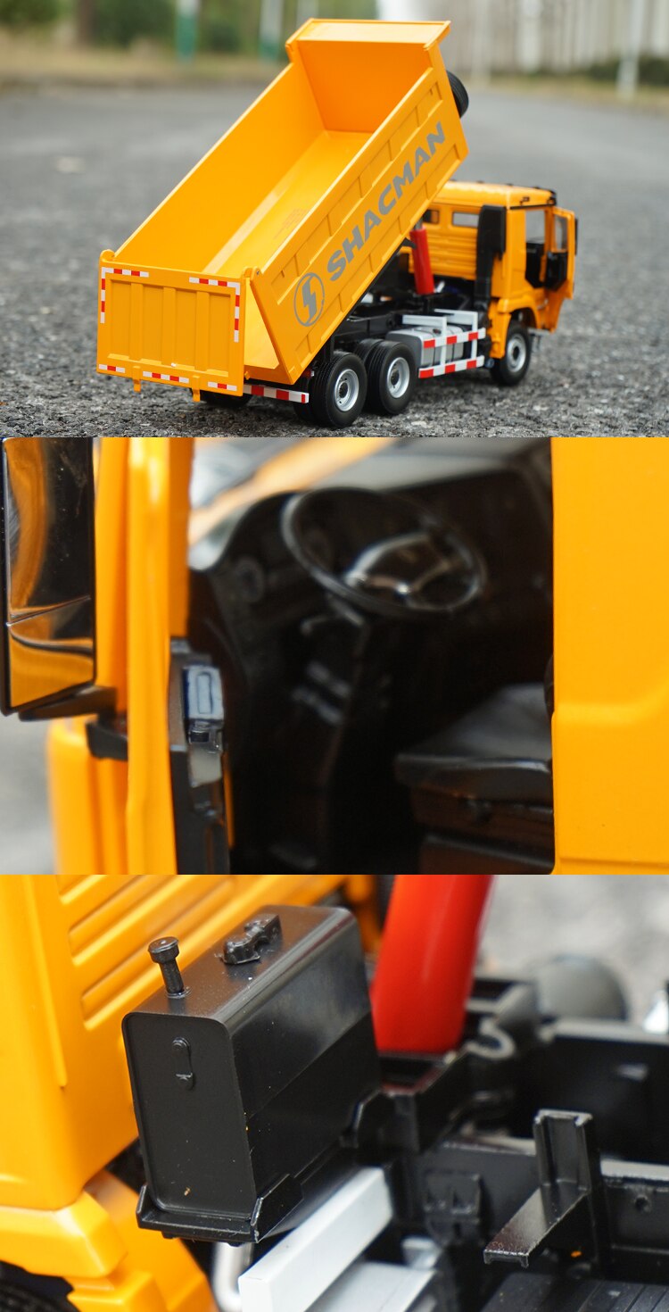 1:24 Scale Shaanxi Automobile Delong X3000 Dump Truck F3000 Dump Truck Simulation Alloy Engineering Vehicle Die-cast Truck Model