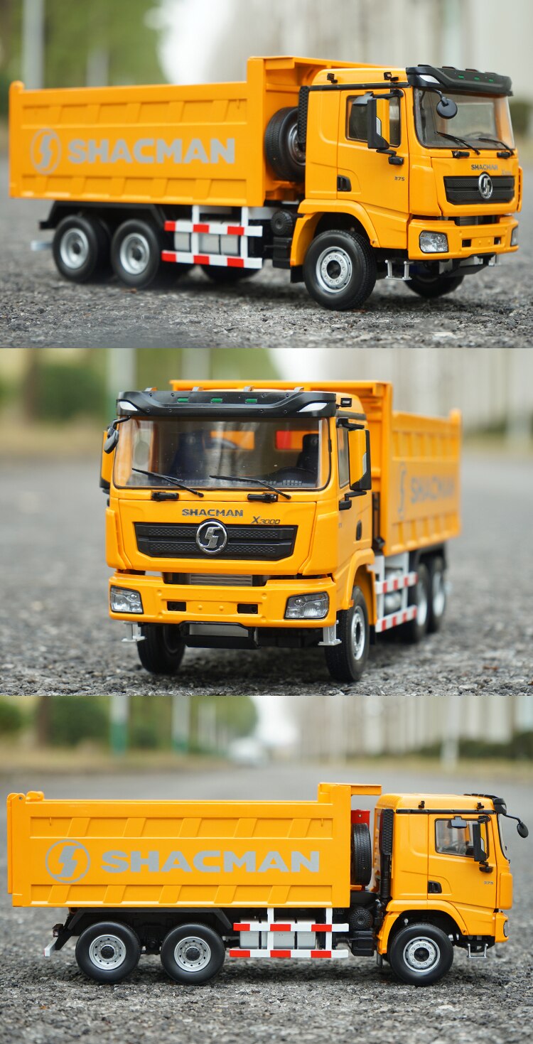1:24 Scale Shaanxi Automobile Delong X3000 Dump Truck F3000 Dump Truck Simulation Alloy Engineering Vehicle Die-cast Truck Model