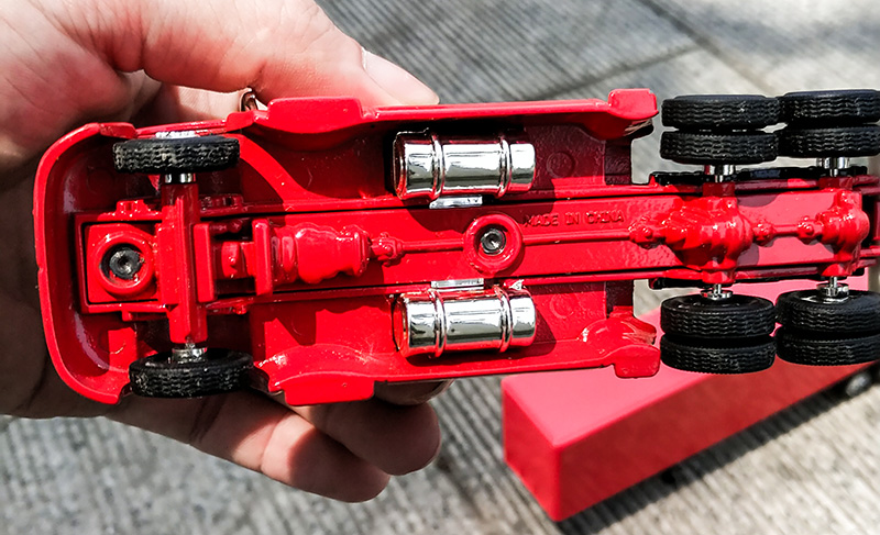 1/64 Scale Container Truck Rally Car Alloy Simulation Transport Truck Trailer Die-casting Static Model Boy Toy Gift Display