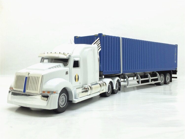 About 31cm American Truck Transporter Container Truck Simulation Alloy Heavy-duty Semi-trailer Static Die-cast Model Boys Toys About 31cm American Truck Transporter Container Truck Simulation Alloy Heavy-duty Semi-trailer Static Die-cast Model Boys Toys