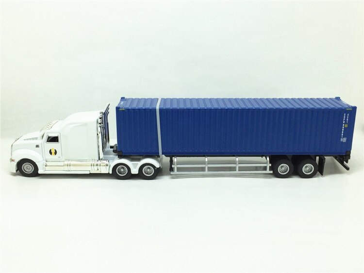 About 31cm American Truck Transporter Container Truck Simulation Alloy Heavy-duty Semi-trailer Static Die-cast Model Boys Toys About 31cm American Truck Transporter Container Truck Simulation Alloy Heavy-duty Semi-trailer Static Die-cast Model Boys Toys
