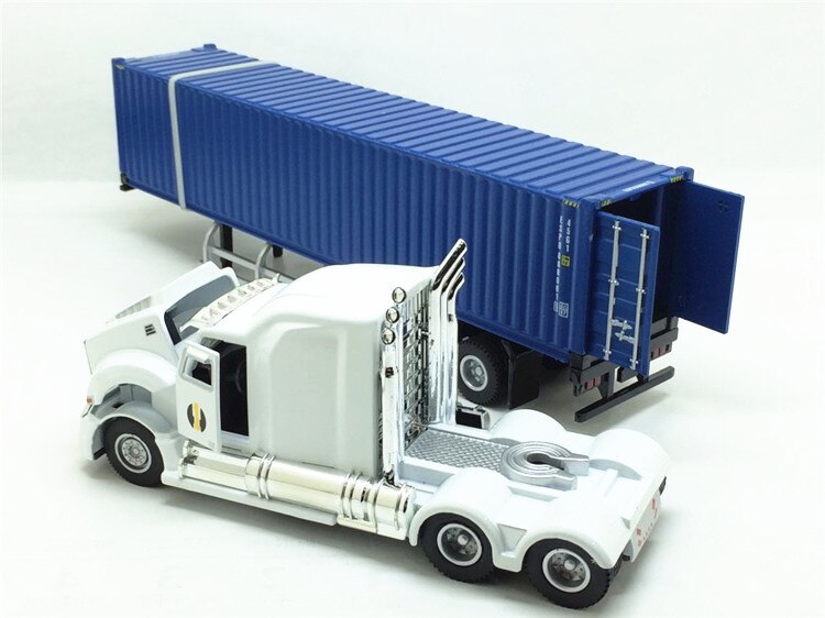 About 31cm American Truck Transporter Container Truck Simulation Alloy Heavy-duty Semi-trailer Static Die-cast Model Boys Toys About 31cm American Truck Transporter Container Truck Simulation Alloy Heavy-duty Semi-trailer Static Die-cast Model Boys Toys
