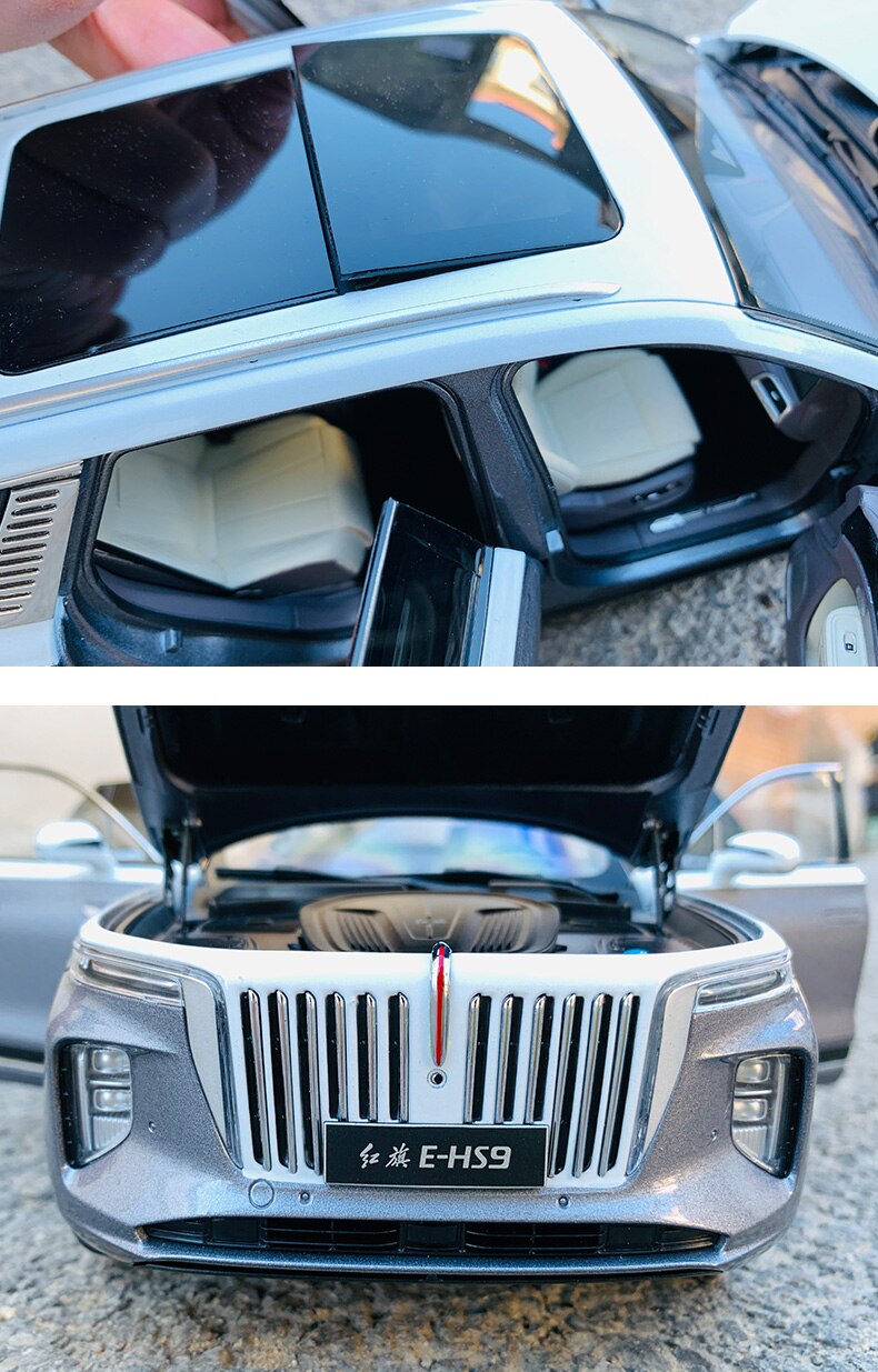 HONGQI E-HS9 Off-road Vehicle SUV Collection Model 1:18 Scale Alloy Simulation Car Decoration For Fans Gift Children's Toy Car HONGQI E-HS9 Off-road Vehicle SUV Collection Model 1:18 Scale Alloy Simulation Car Decoration For Fans Gift Children's Toy Car