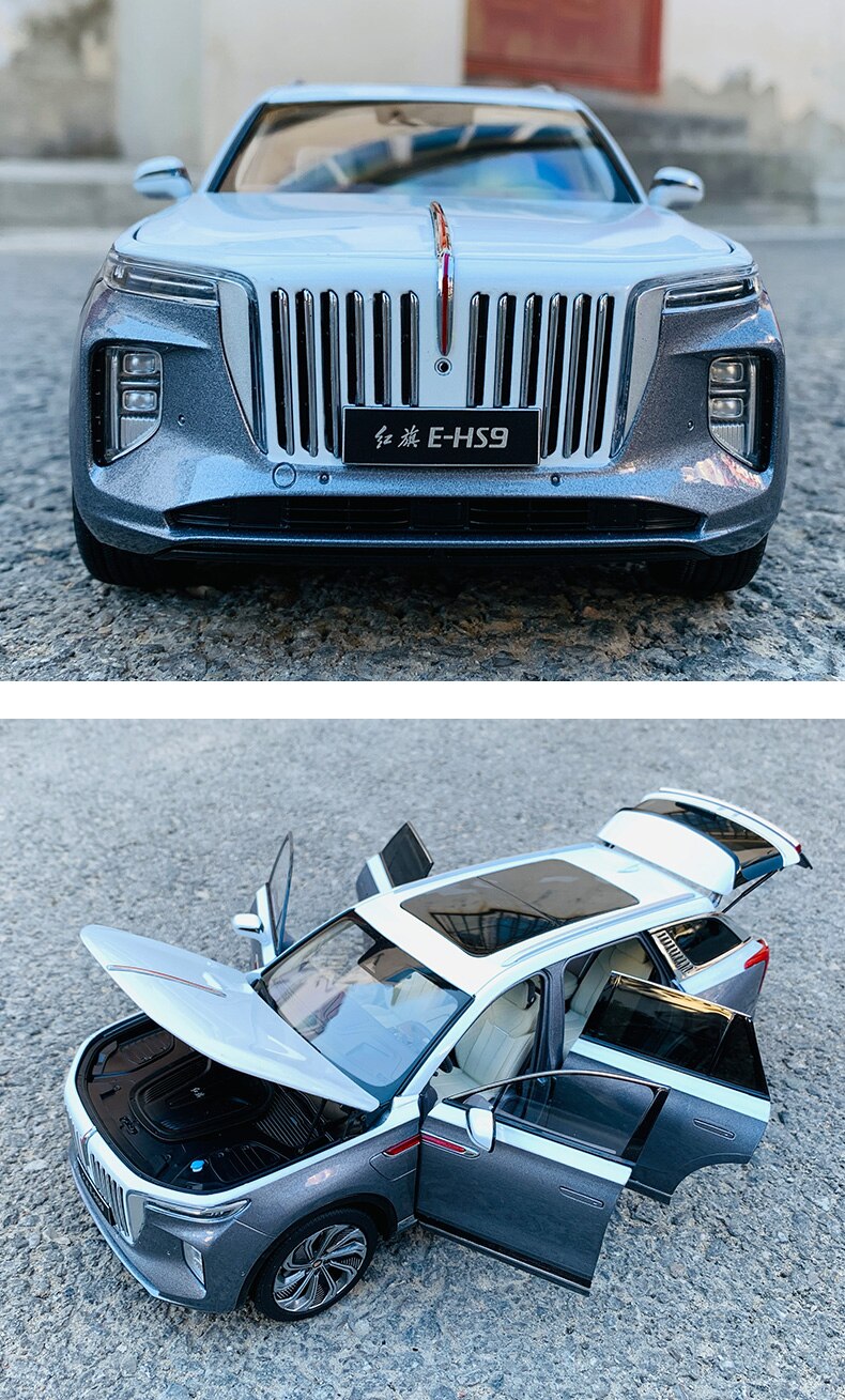 HONGQI E-HS9 Off-road Vehicle SUV Collection Model 1:18 Scale Alloy Simulation Car Decoration For Fans Gift Children's Toy Car HONGQI E-HS9 Off-road Vehicle SUV Collection Model 1:18 Scale Alloy Simulation Car Decoration For Fans Gift Children's Toy Car