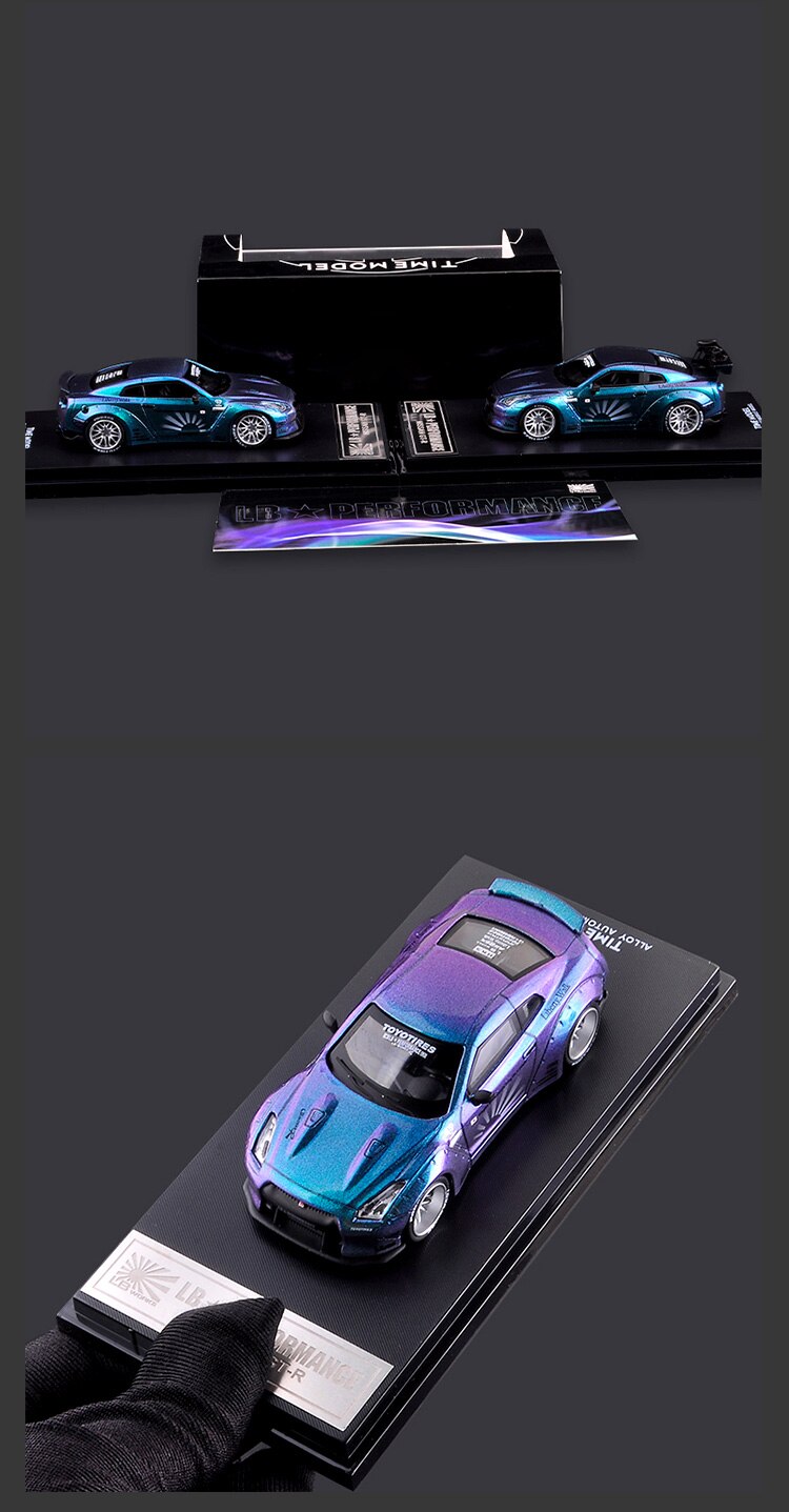 Diecast 1:64 Scale Nissan GTR Cherry Blossom Version High And Low Tail Alloy Simulation Car Model Kids Toy Adult Collection Gift Diecast 1:64 Scale Nissan GTR Cherry Blossom Version High And Low Tail Alloy Simulation Car Model Kids Toy Adult Collection Gift