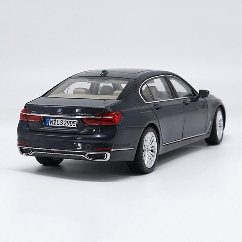 28CM Diecast 1/18 Scale Car Model Diecast Alloy Toys All New 7 Series 750 Li Car Auto Models 750Li for Collection Gifts Display