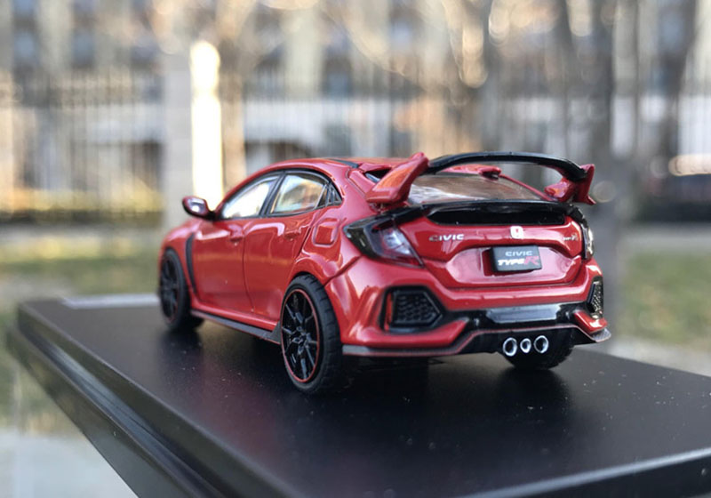 1:64 Scale HONDA CIVIC TYPE-R FK8 Simulation Car Model Metal Diecast Toys Alloy Vehicle for Collectible Gift Souvenir Display