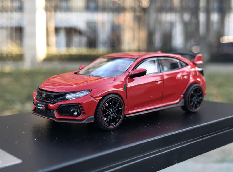 1:64 Scale HONDA CIVIC TYPE-R FK8 Simulation Car Model Metal Diecast Toys Alloy Vehicle for Collectible Gift Souvenir Display