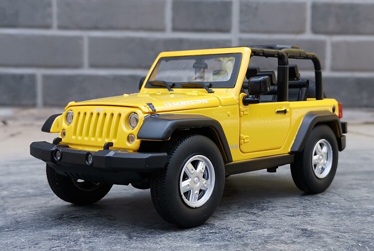 Welly 1:24 Scale Jeep Wrangler Off-road Car Alloy Simulation Die-casting Car Collection Model Art Display Decoration Gift
