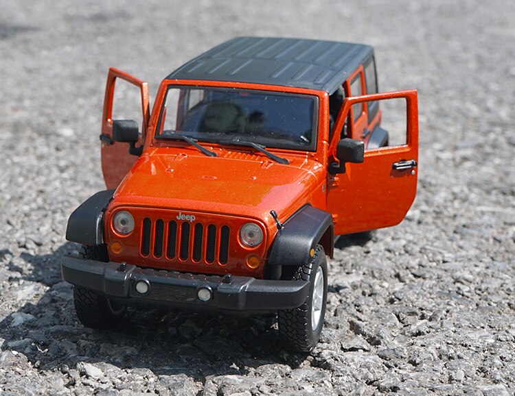 Welly 1:24 Scale Jeep Wrangler Off-road Car Alloy Simulation Die-casting Car Collection Model Art Display Decoration Gift