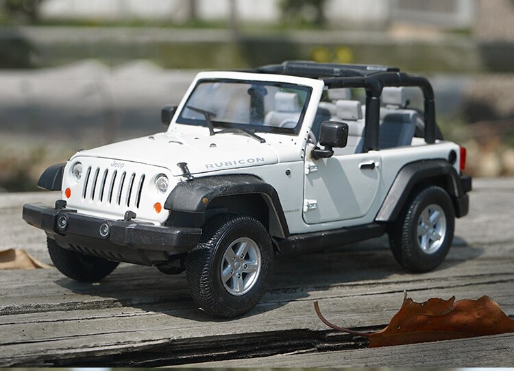 Welly 1:24 Scale Jeep Wrangler Off-road Car Alloy Simulation Die-casting Car Collection Model Art Display Decoration Gift