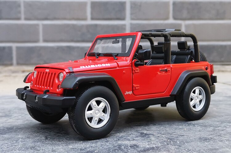 Welly 1:24 Scale Jeep Wrangler Off-road Car Alloy Simulation Die-casting Car Collection Model Art Display Decoration Gift