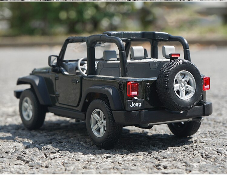 Welly 1:24 Scale Jeep Wrangler Off-road Car Alloy Simulation Die-casting Car Collection Model Art Display Decoration Gift